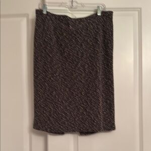 Eva Mendes Pink and Brown  Pencil Skirt